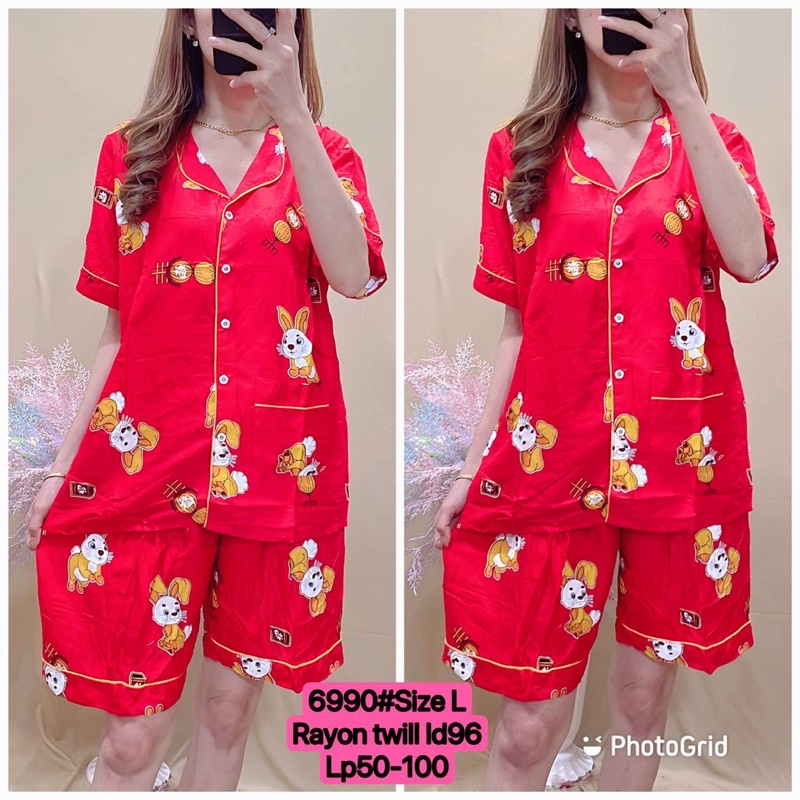 6990 baju tidur dewasa kelinci imlek 2023