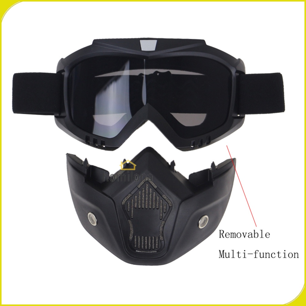 Kacamata Goggles Mask Motor Retro Windproof TaffSPORT BOLLFO MT-04