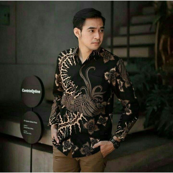 Batik Pria Bintang 5 Baju Kemeja Batik Pria Lengan Panjang Ukuruan M L XL XXL