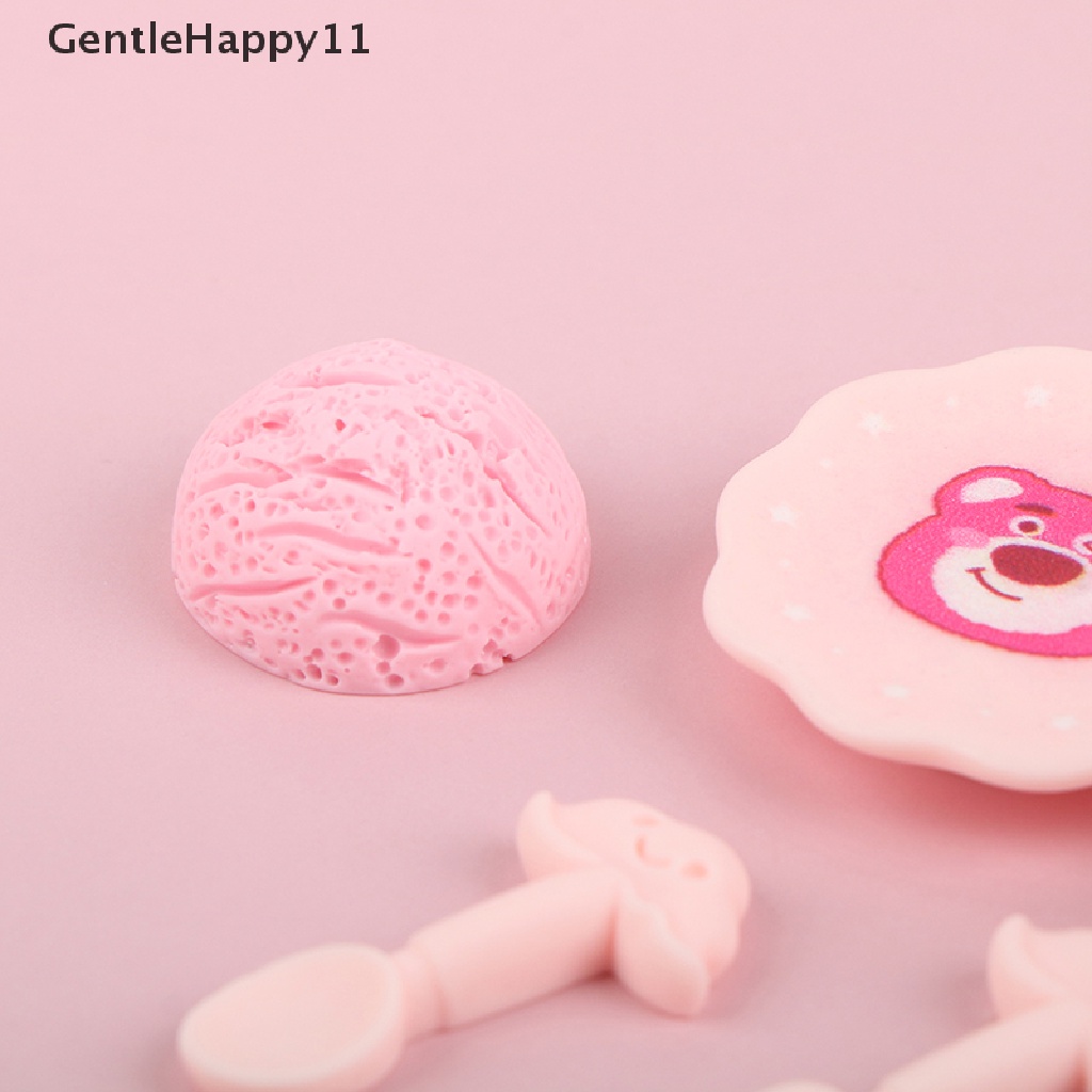 Gentlehappy Mainan Miniatur Nampan Es Krim Skala 1: 12 Untuk Aksesoris Dapur Rumah Boneka