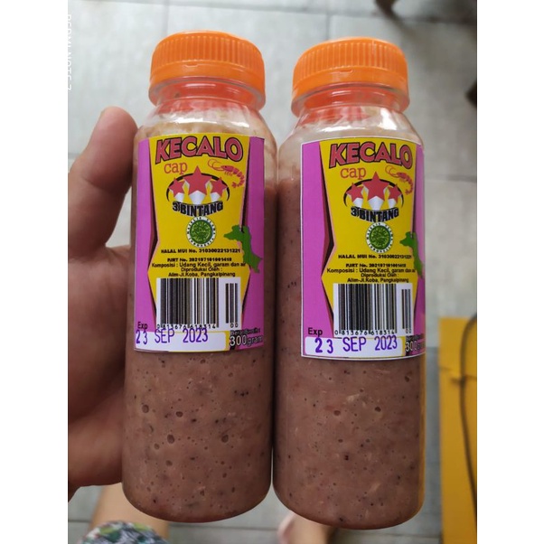 

KECALO UDANG BANGKA MERK 3 BINTANG 300GRAM OLEH OLEH CALOK UDANG BANGKA