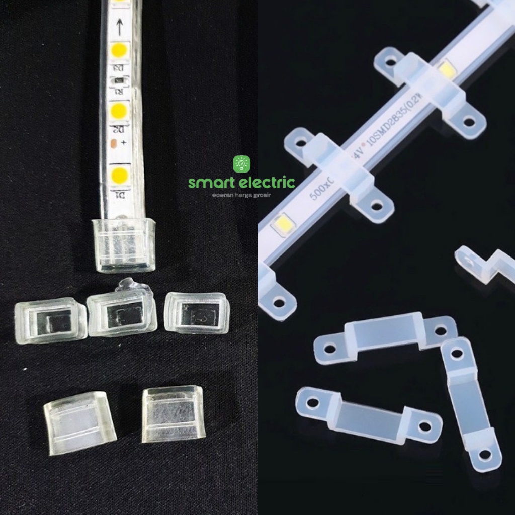 Klem LED Strip Selang Tutup Lampu Neon Flex Bagus Murah