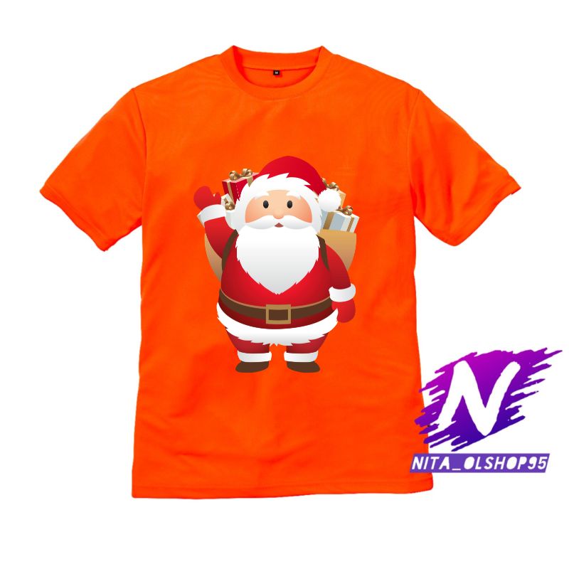 kaos anak baju anak natal tahun baru sinterklas