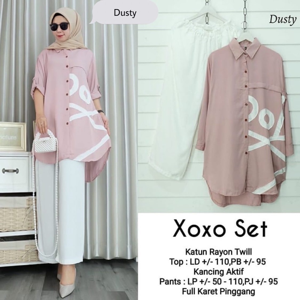 XOXO ONESET - SHIRT + PANTS - ONESET - SETELAN WANITA