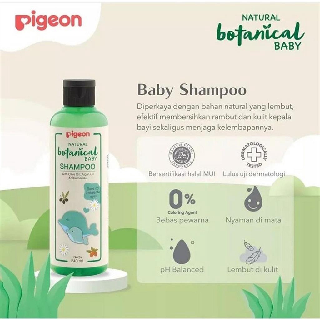 PIGEON Botanical Baby 240ml Shampoo Bayi 240 ml