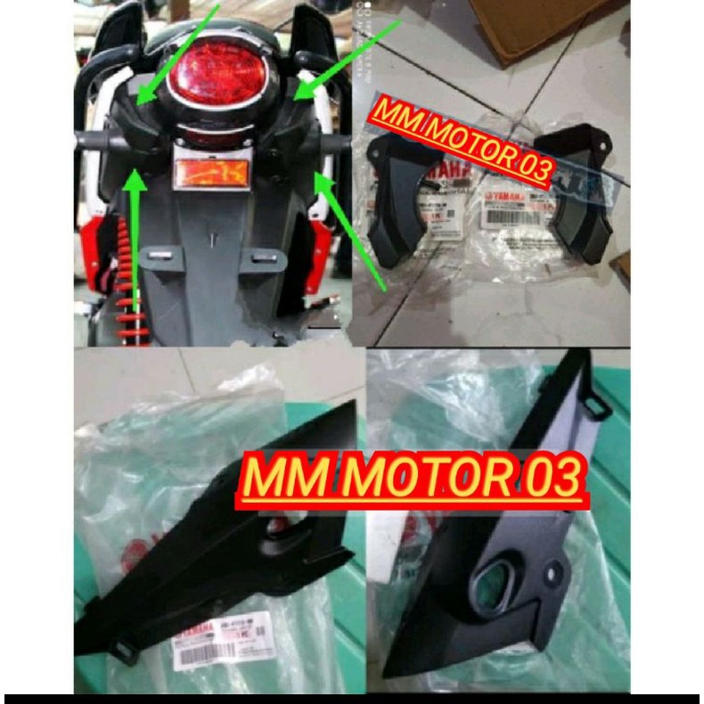 COVER KECIL ATAS COVER DUDUKAN LAMPU SEIN SEN RITING BELAKANG YAMAHA X RIDE X-RIDE 115 PART ORIGINAL