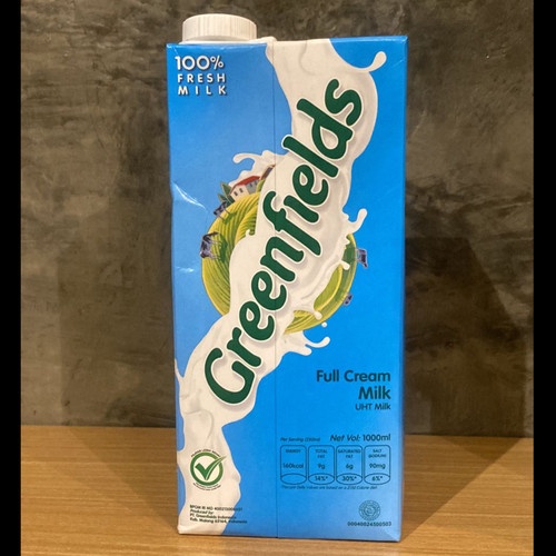 

Greenfields susu full cream 1 liter
