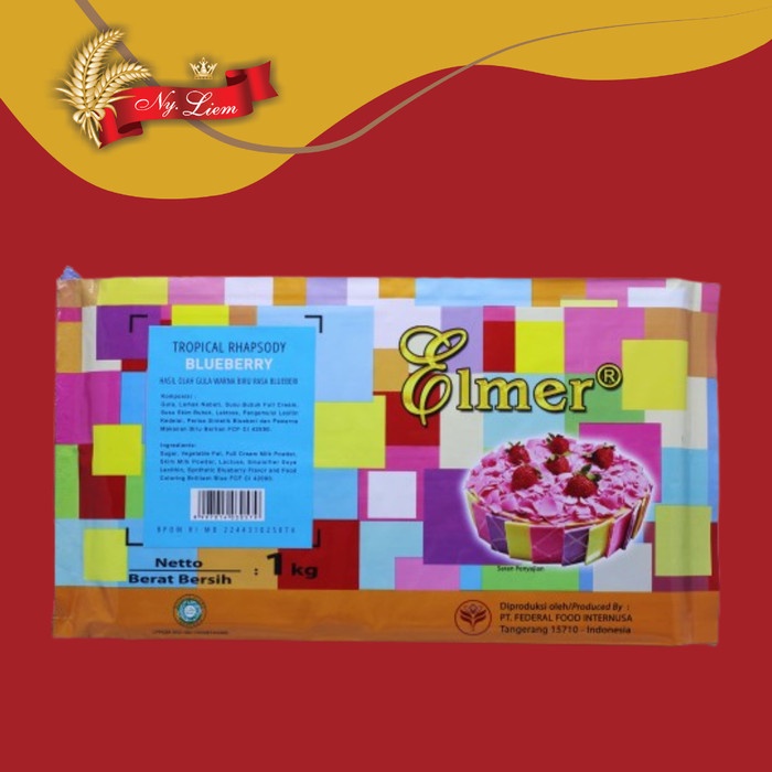 

ELMER BLUEBERRY Tropical Rhapsody Cokelat Compound 1kg