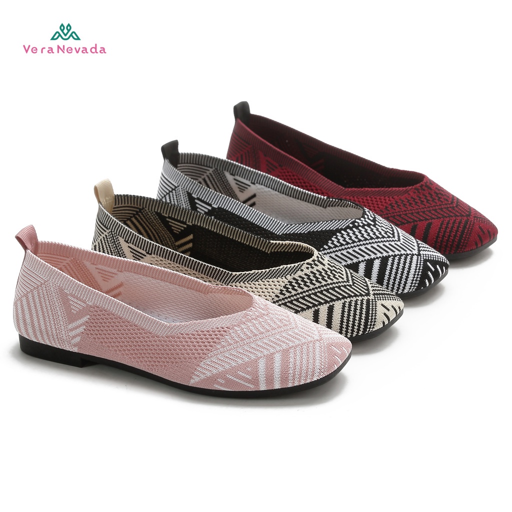 Ivony Seivona - A13 Vera Nevada Sepatu Flat Slip On Wanita Shoes