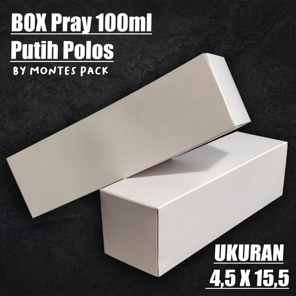 

Spray Box POLOS / Kemasan parfum / packaging botol 100ml / Box 4.5x4.5x15.5 polos