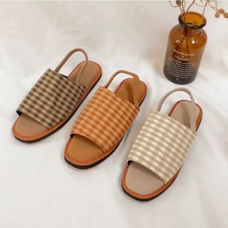 Victoria Sandal Slop Rajut Wanita Turki Terbaru