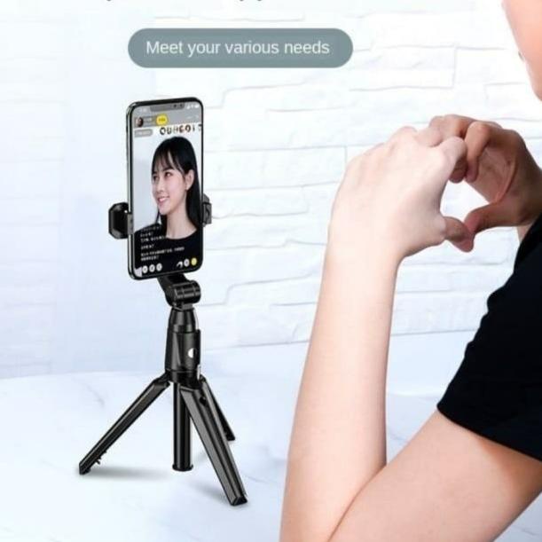 K21 SELFIE STICK / TONGSIS BLUETOOTH SHUTTER TRIPOD HOLDER MONOPOD