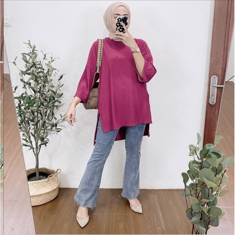 1279 tunik oversize hanover merk clarke atasan oversize