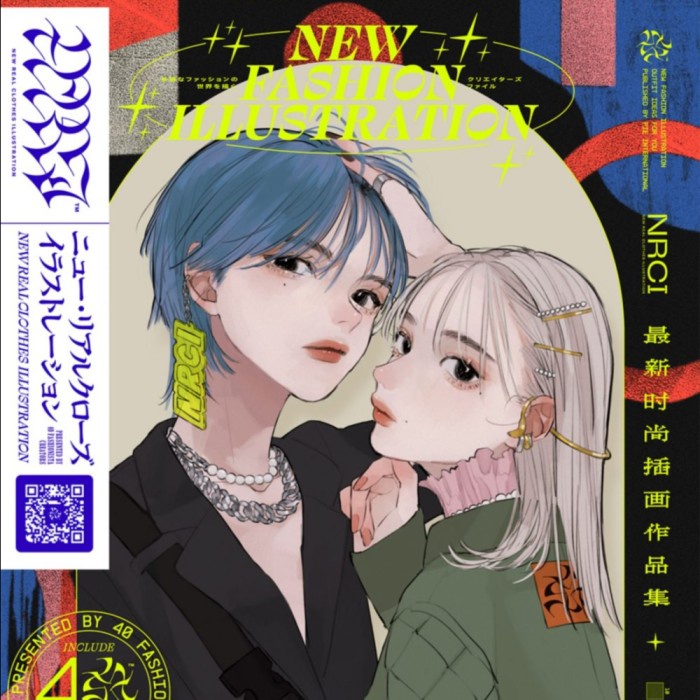 New Fashion Illustration Book - Clothes Design Reference Artbook