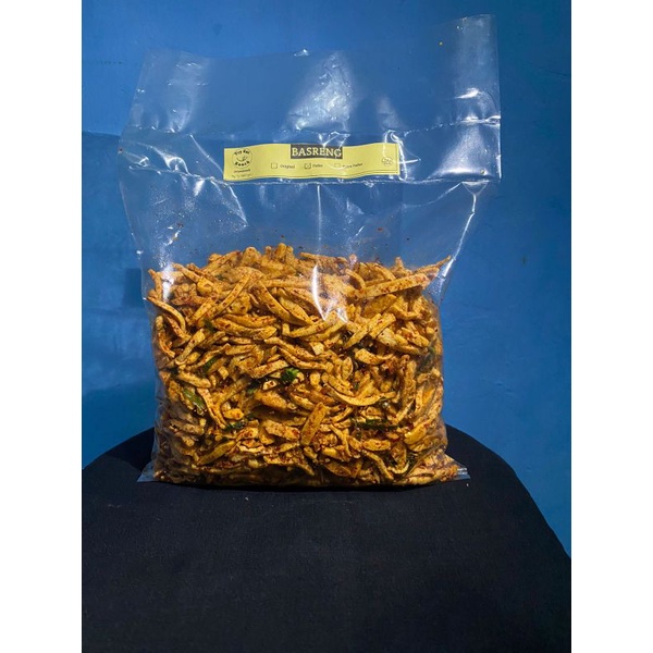 

basreng gurih kriuk ori, pedas, extra pedas 1000GR