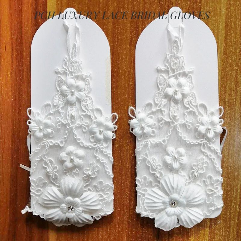 PCH LUXURY LACE BRIDAL GLOVES / SARUNG TANGAN PENGANTIN WANITA