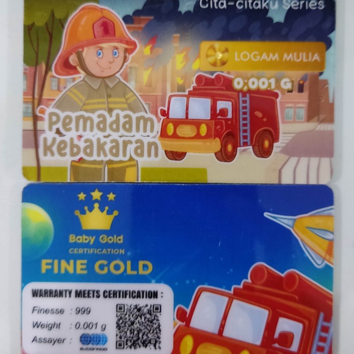 BABY GOLD 0,001 GIFT SERIES CITA CITA 1set 4biji special edition