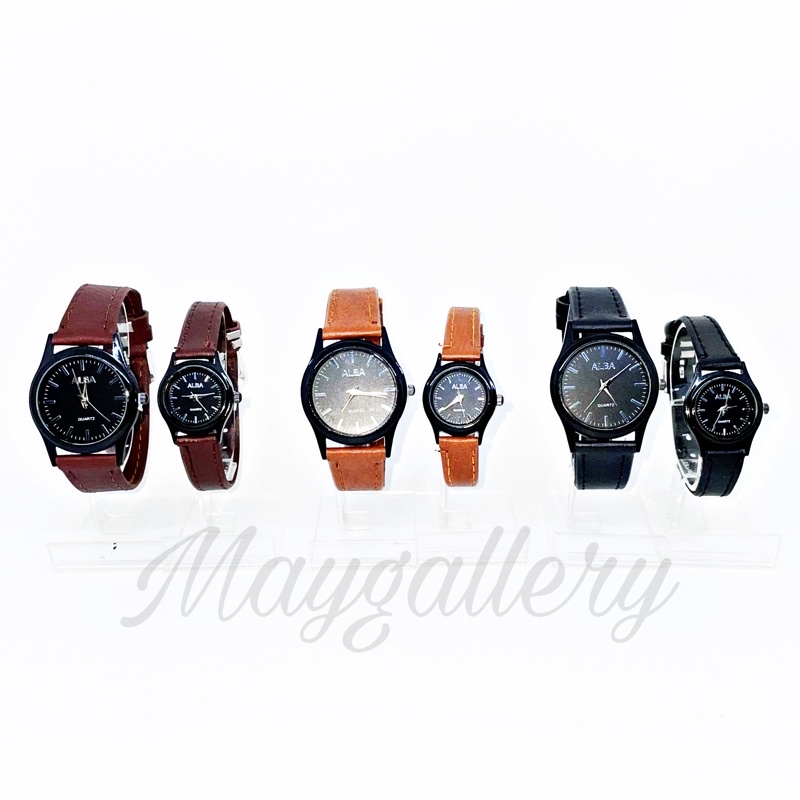 Jam Tangan Alba Couple (free gift)