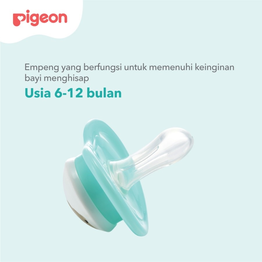 Pigeon Mini Light Pacifier M 6+ Month Empeng Silicone Step 2 Usia 6-12 Bulan