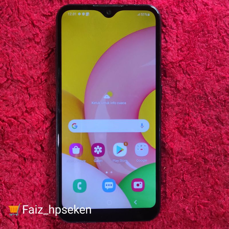 Samsung A01 2020 (4G) Ram 2/16 Handphone Android Second Murah Berkualitas