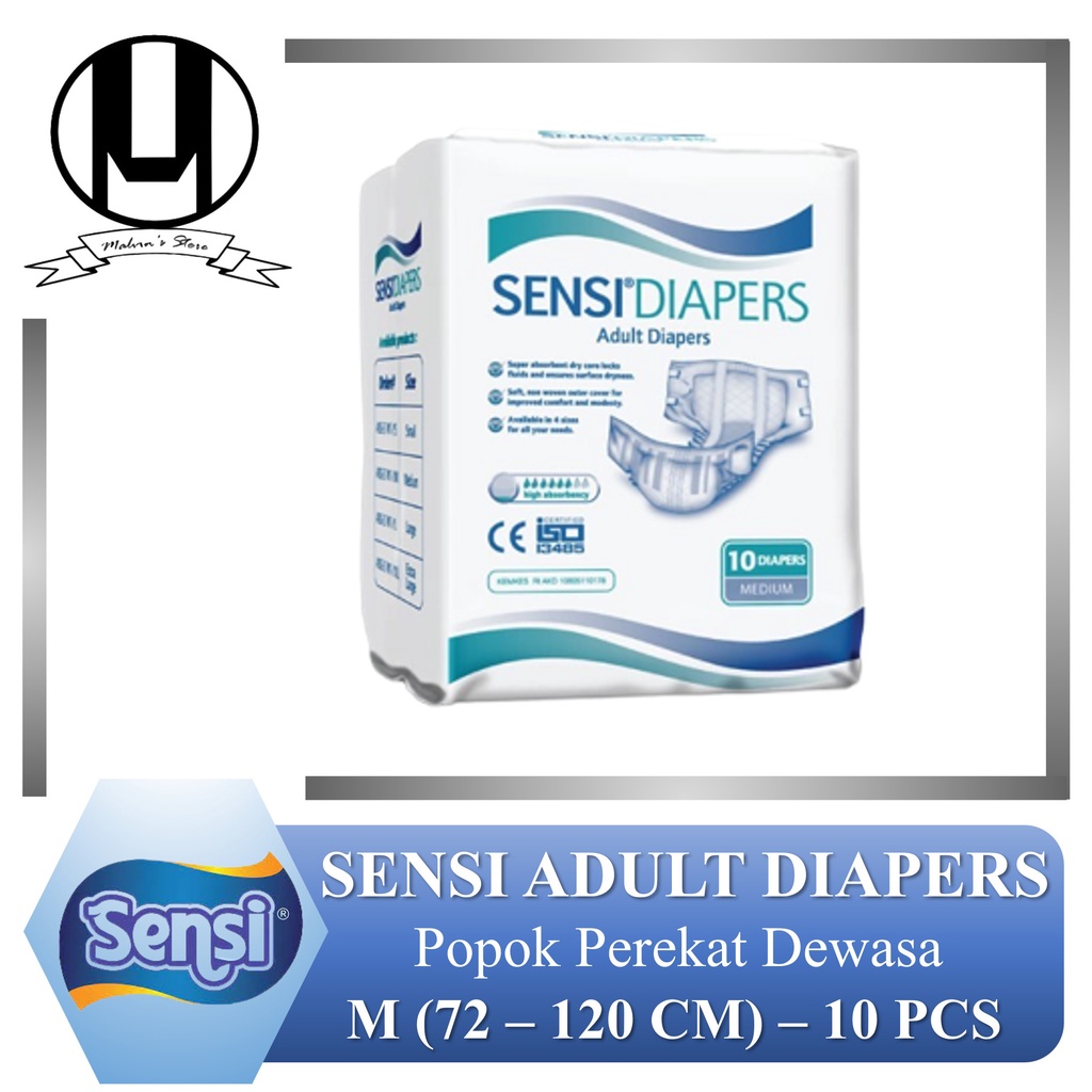 Jual Sensi Adult Diapers M10 Popok Perekat Dewasa Merek Sensi Shopee Indonesia