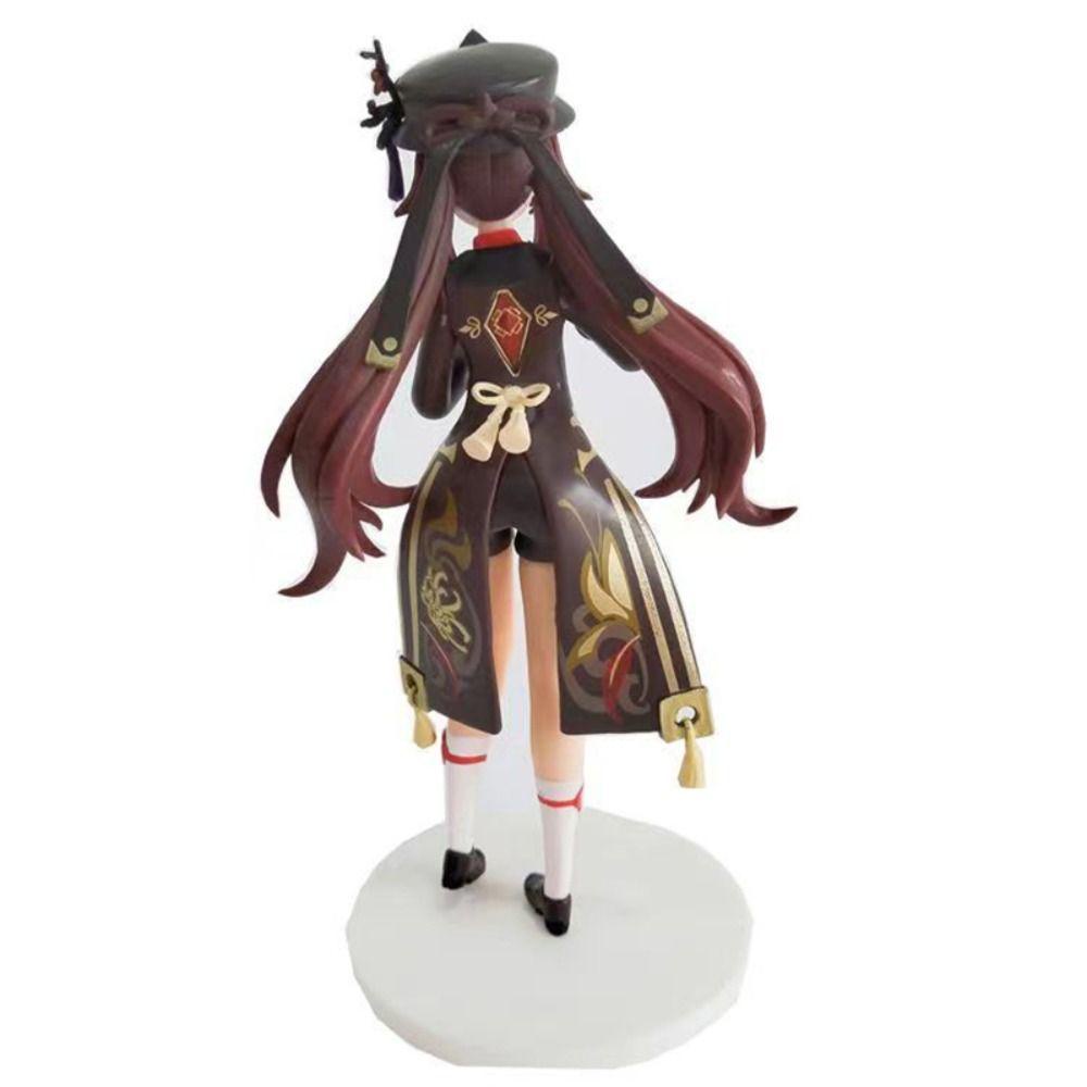 Lanfy Genshin Impact Action Figure Hadiah Case Komputer Ornamen Model Anime Model Figuals Dekorasi Desktop Model Anime Mainan Koleksi Figure Ornamen Rumah Hu Tao Figure