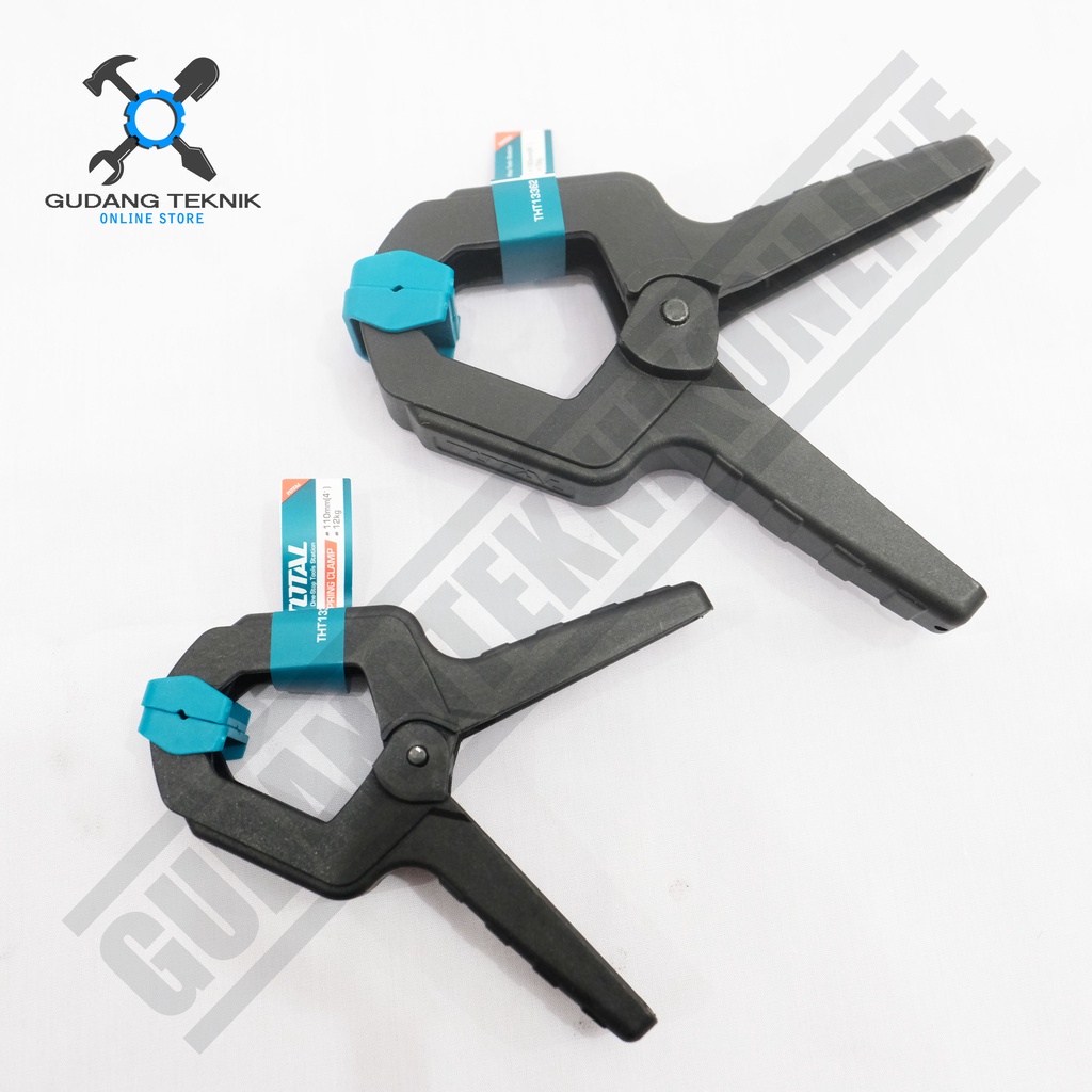 Spring Clamp Penjepit Kayu Besi 4&quot; 6&quot; THT13342 THT13362 TOTAL / Spring Klem Catok 4 Inch 6 Inch THT 13342 THT 13362 TOTAL