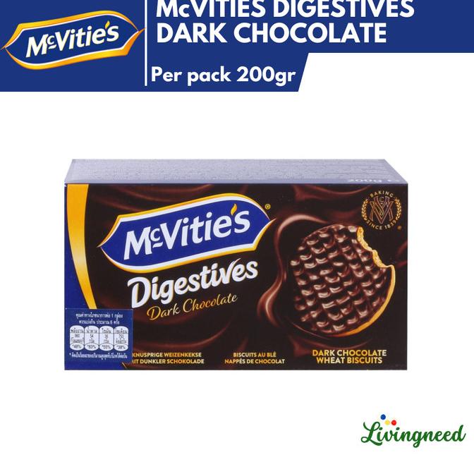 

McVities Digestive Dark Chocolate Biskuit 200gr