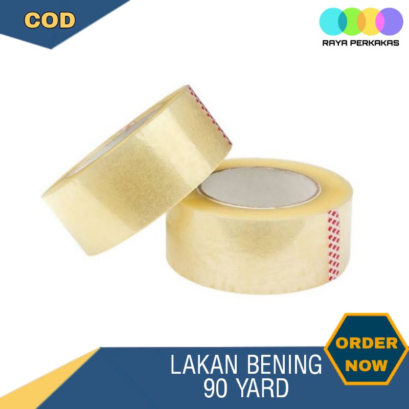 

Lakban Isolasi Bening Transparan 48mm 90 Yard