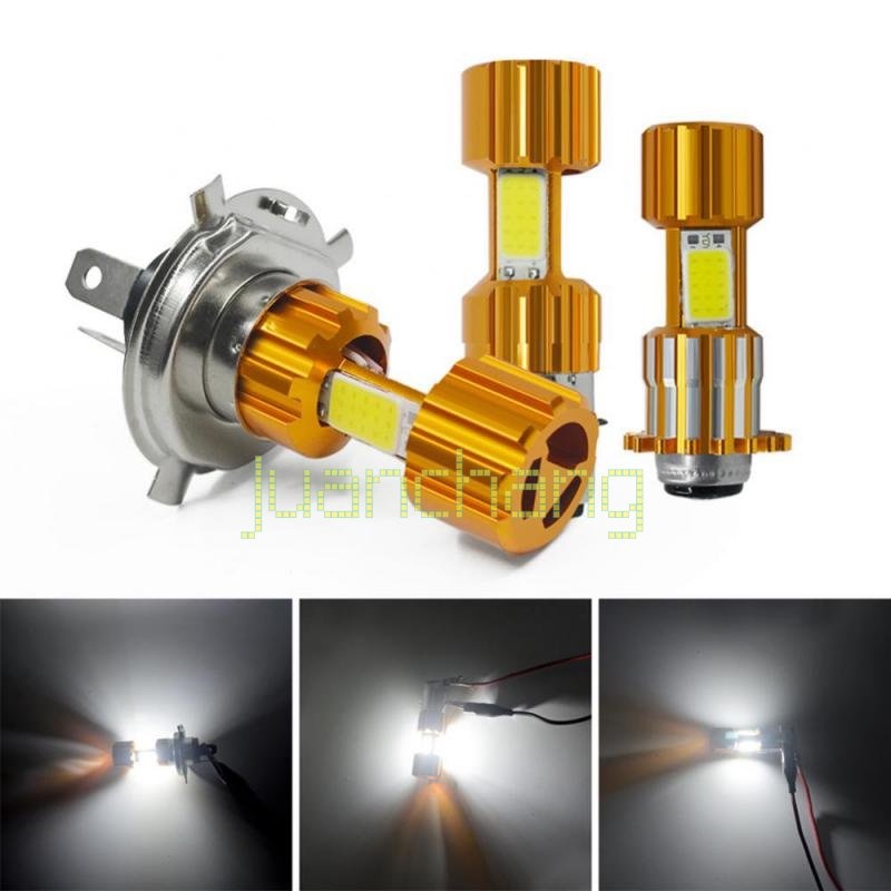 Lampu Depan COB H4 PD15 BA20D Model Cakar Tunggal Untuk Motor H4