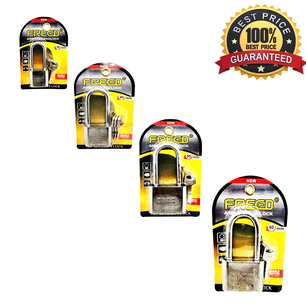 Gembok Nekel Panjang FREED 30 40 50 60 mm Rumah Industri Padlock