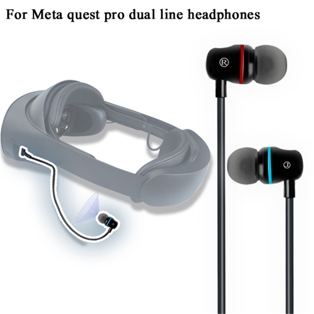 Earphone Kabel Sport headset In ear Stereo Earbuds Untuk quest Pro VR Kacamata Headphone Aksesoris Isolasi Kebisingan