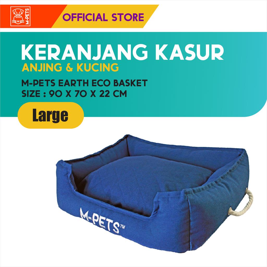 M-Pets Earth Eco Basket Size L / Kasur Tempat Tidur Kucing Anjing