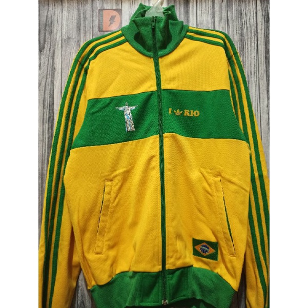 Tracktop adidas brazil rio de janeiro yellow