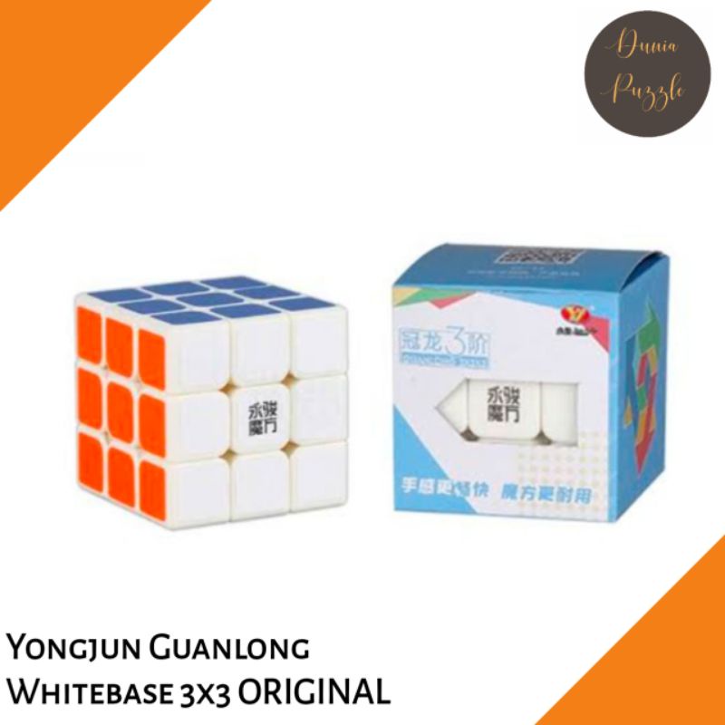 Rubik 3x3 Yongjun Guanlong 3x3 Whitebase PRO VERSION