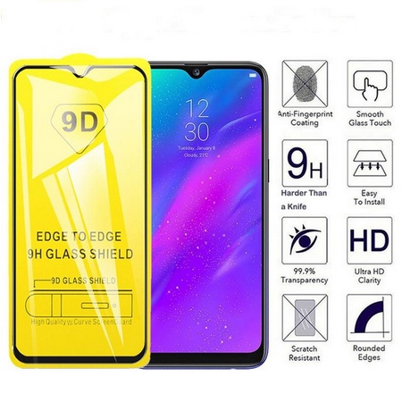 TempereGlass Full Glue Full Screen for Oppo + Packing Kardus dan Tisu