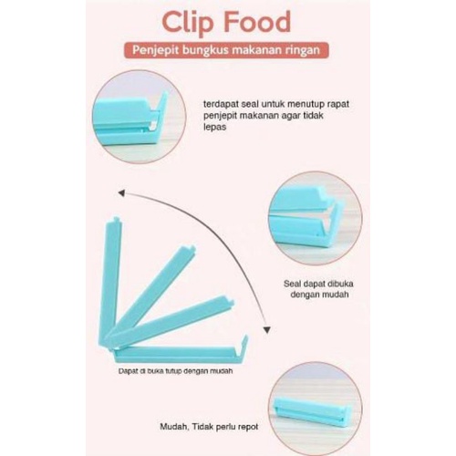 PENJEPIT KEMASAN SNACK KLIP PLASTIK MAKANAN SERBAGUNA JEPITAN CEMILAN PLASTIK MAKANAN