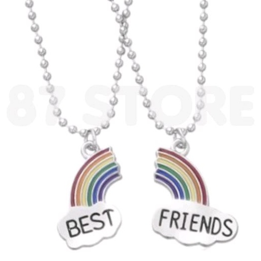 Necklace Persahabatan Liontin Ukiran Best Friend Fashion Pria Wanita