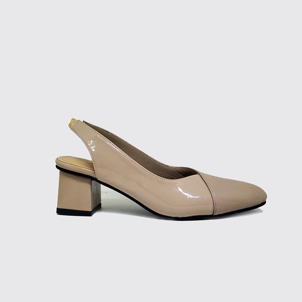 Heels Pantofel Wanita - Big Size 41 42 43 44 45 | Sepatu Bustong Tali Formal Wanita Kerja &amp; Pesta Elegan - ALN 162