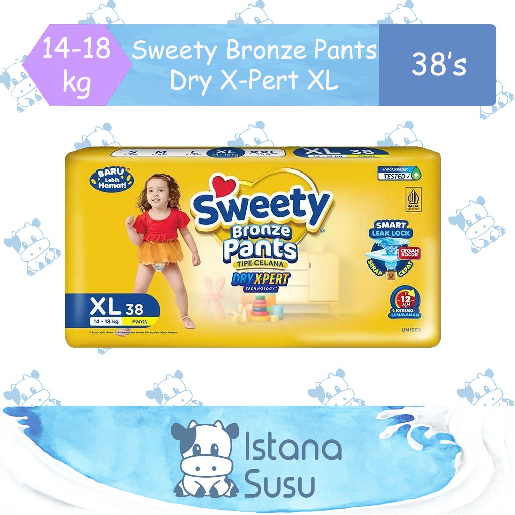 Sweety Bronze Dry X-Pert Pants Ukuran Besar