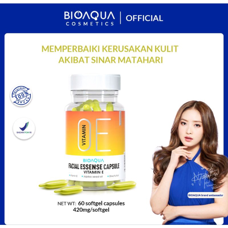 ❤ Blessme ❤ BIOAQUA Serum Wajah Animate Vitamin Facial Essence Anti Aging Moisturizing Serum Isi 60 
