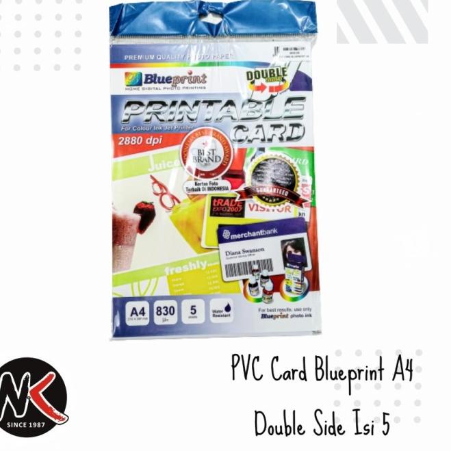 

Kertas PVC Bahan ID Card Instan A4 Isi 5 Lembar Blueprint