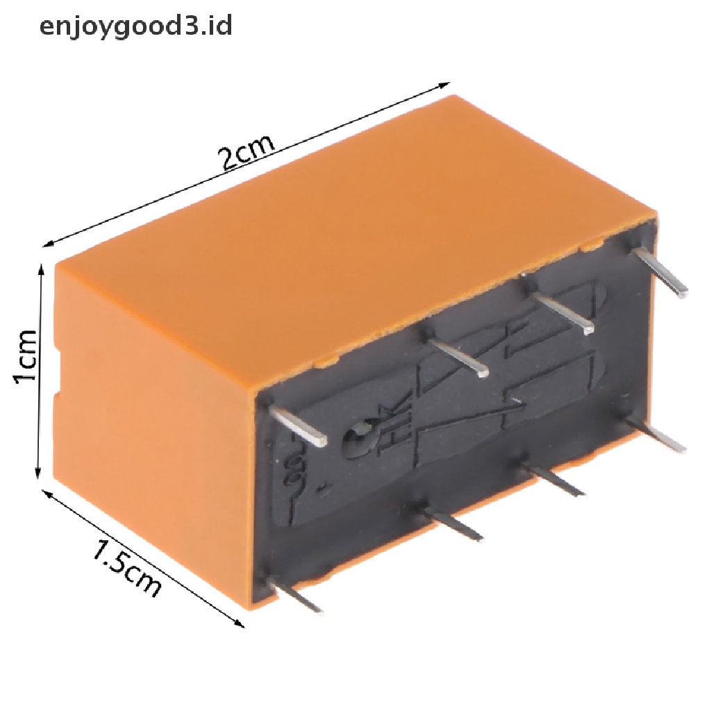 1pc Relay Power Mini 12V DC24V 8Pin Untuk HK19F-DC5V-SHG 3V 9V DC24V