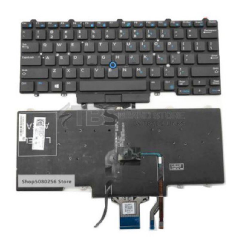 Keyboard DELL Latitude E5450 E7450 14 5000 E5470 E7470 PK1313D3B00 MP-13L83USJ698 D19TR 0D19TR hitam