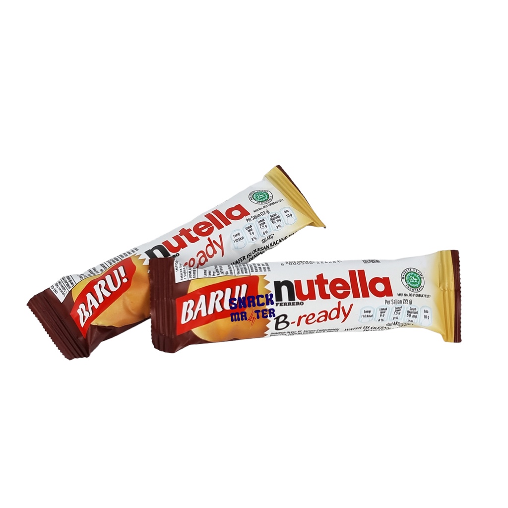 

Ferrero Nutella B-READY Wafer Krim Cokelat Hazelnut - Netto 22gr