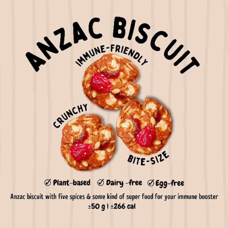 

Immune-friendly ANZAC BISCUIT (vegan)