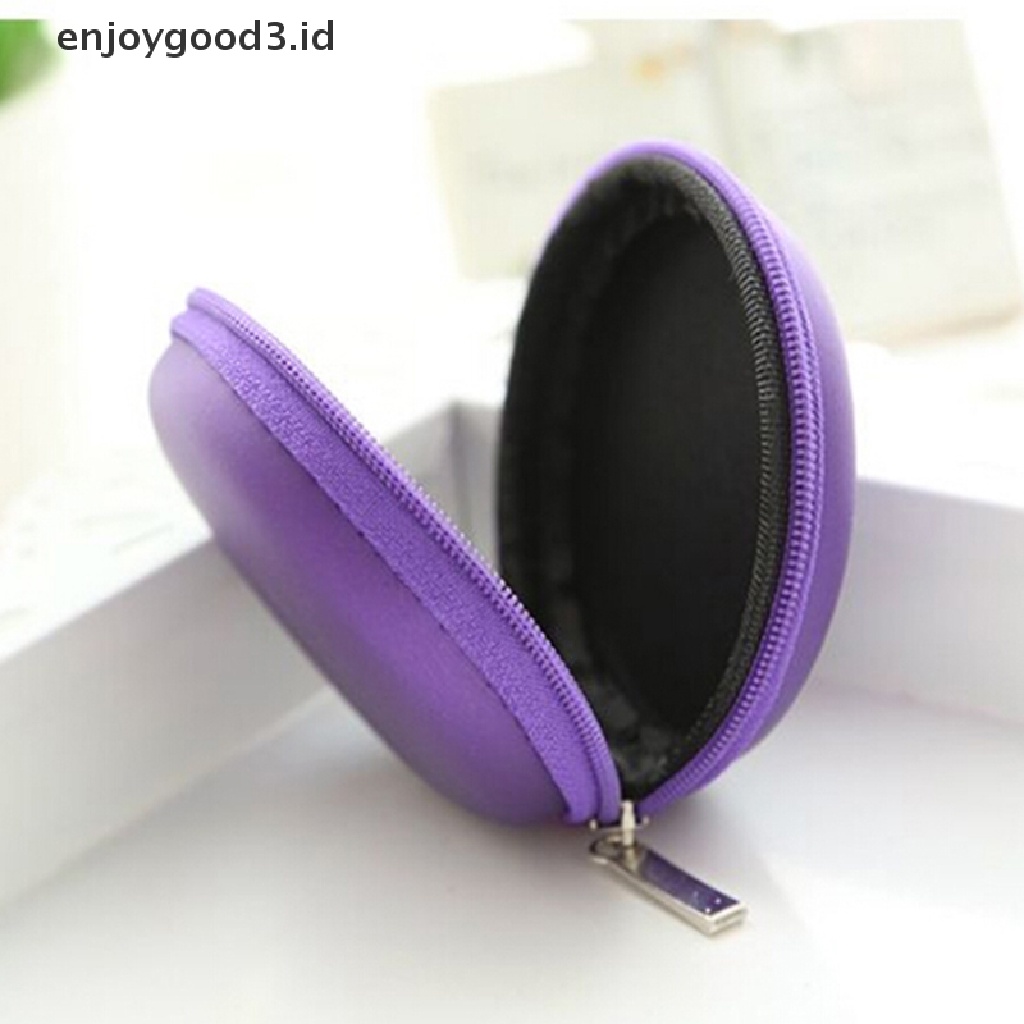 Tas Pouch Hard Case Penyimpanan Earphone / Headphone / Kartu SD / TF Portable