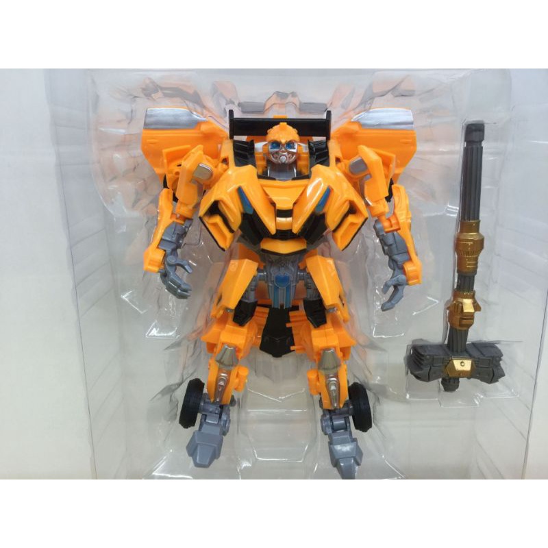 Set 2pcs Robot Transformers Optimus Prime Knight Bumblebee Hammer ALLOY OVERSIZE JUMBO