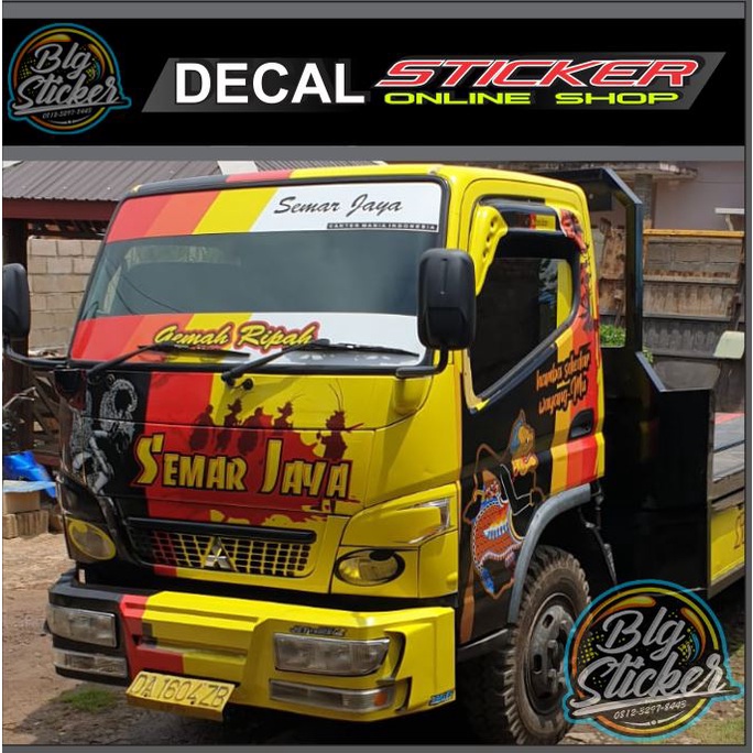 DECAL MOBIL TRUCK CANTER full kabin VARIASI KEREN