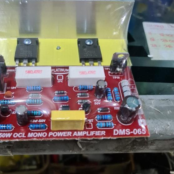 pcb kit ampli amplifier mono 150w - 200w dms 065 platinum power